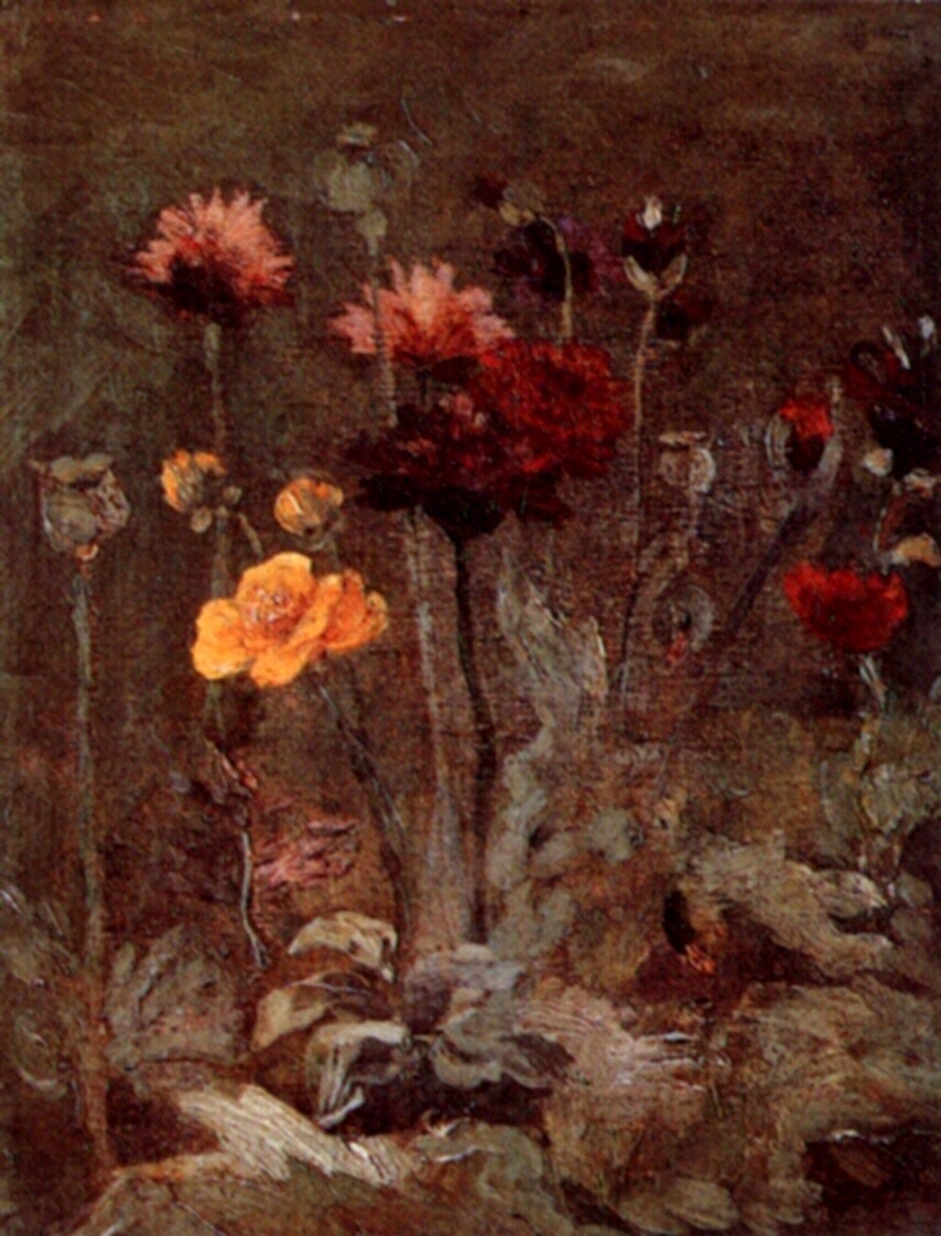 Still Life with Scabiosa and Ranunculus