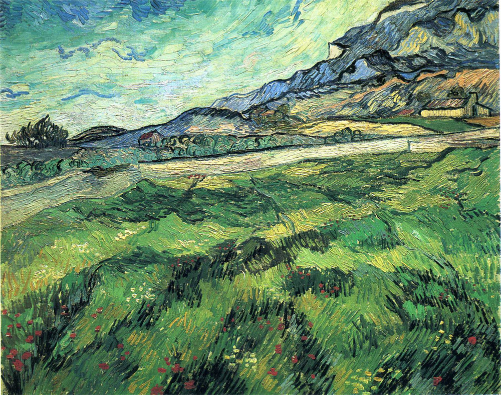 The Green Wheatfield behind the Asylum
