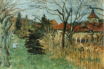 Girl with a Dog in the Park at Grand Lemps (also known as Dauphine)