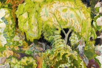 Landscape with Three Figures and Willow