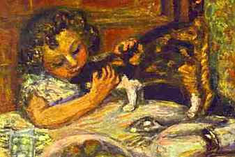 Little Girl with a Cat