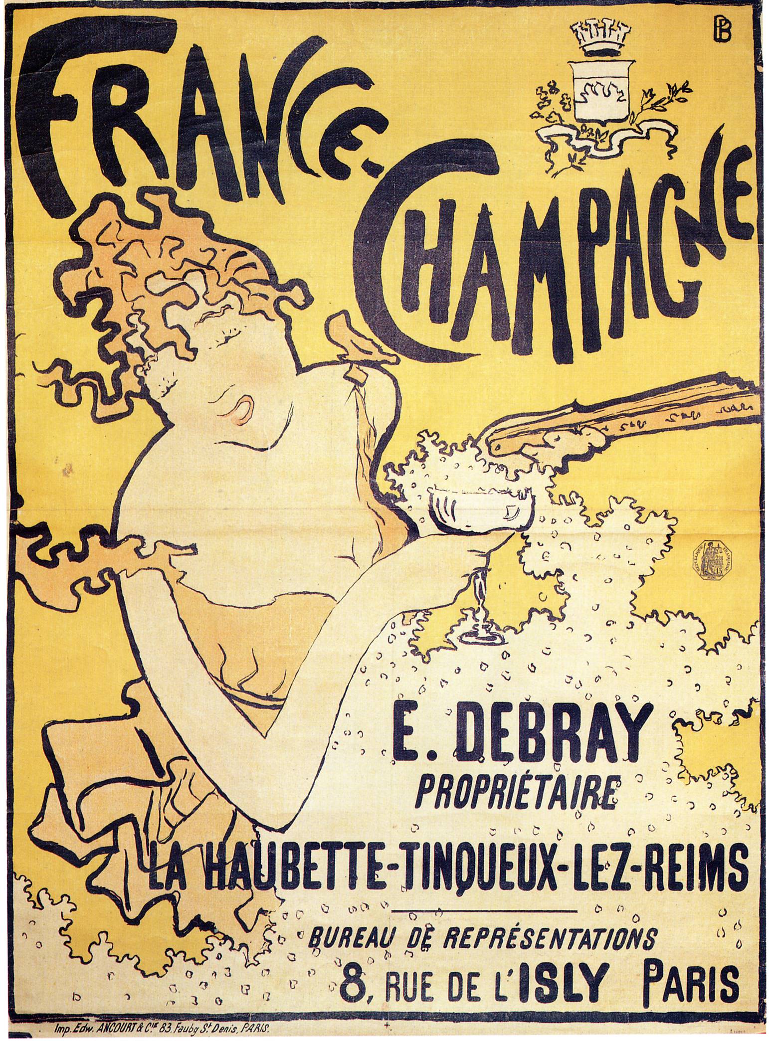 poster advertising France Champagne 