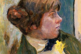 Study for Profile of a Woman in a Bow Tie