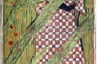 Woman in a Checked Dress