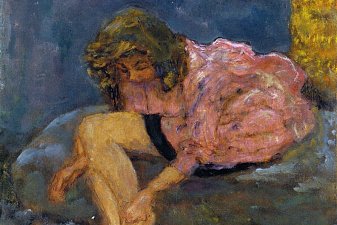 Woman Washing Her Feet