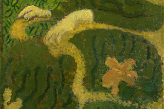 Young Girl Sitting with a Rabbit