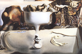 Apparition of Face and Fruit Dish on a Beach