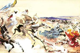 Arabs. Study for 'The Battle of Tetuan'