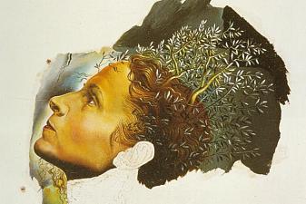 Automatic Beginning of a Portrait of Gala (unfinished)