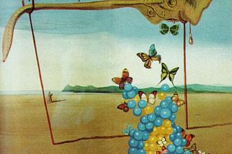 Butterfly Landscape (The Great Masturbator in a Surrealist Landscape with D.N.A.)