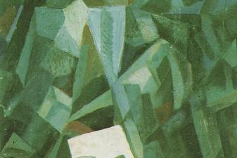 Cubist Composition - Portrait of a Seated Person Holding a Letter