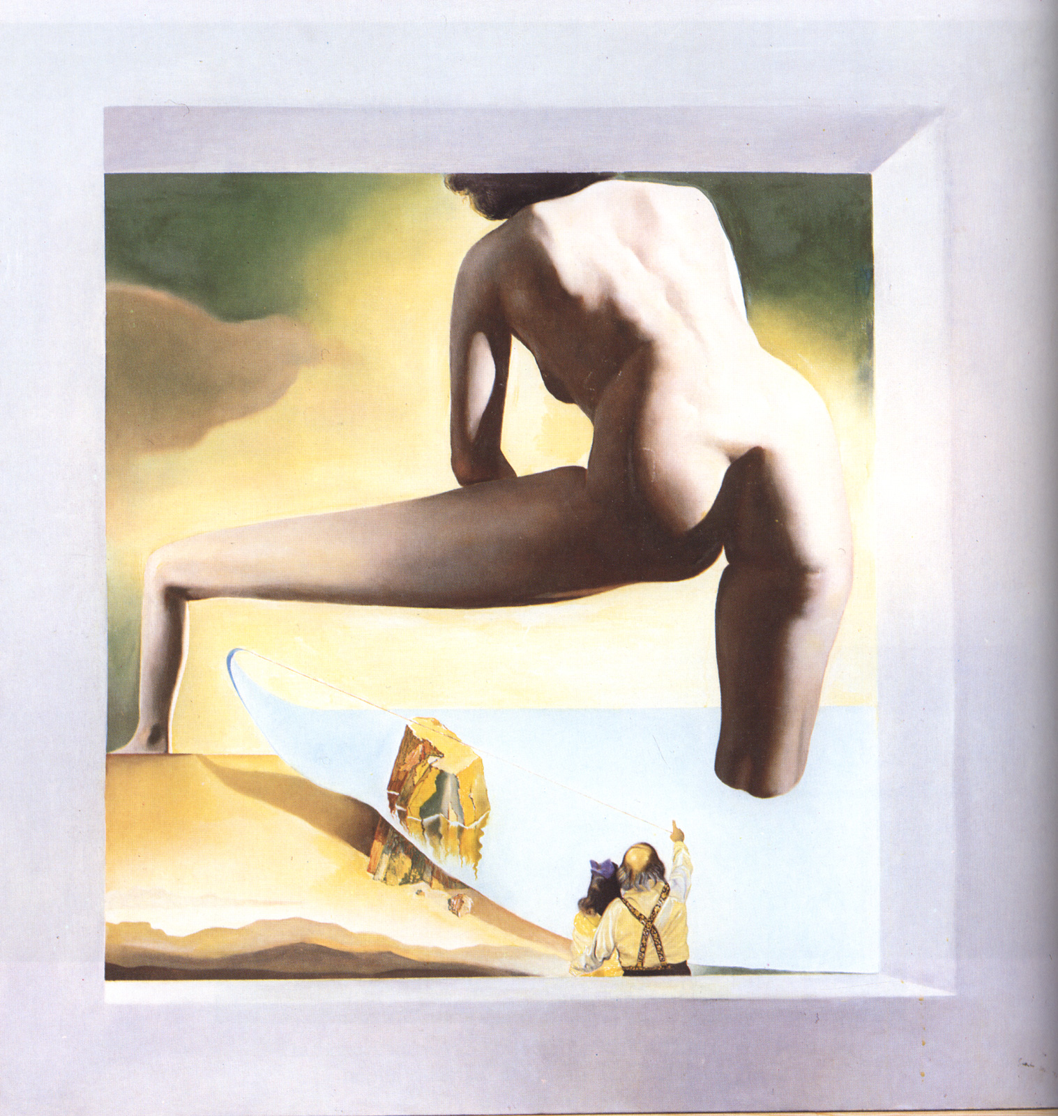 Dali Lifting the Skin of the Mediterranean Sea to Show Gala the Birth of Venus 