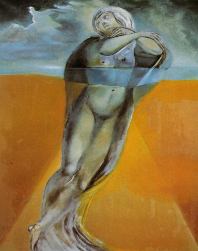 Figure in the Water - After a Drawing by Michelangelo for the 'Resurrection of Christ' 