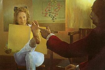 Gala‘s Foot (left panel)