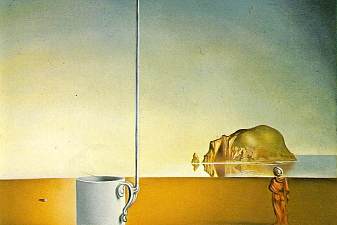 Giant Flying Mocca Cup with an Inexplicable Five Metre Appendage