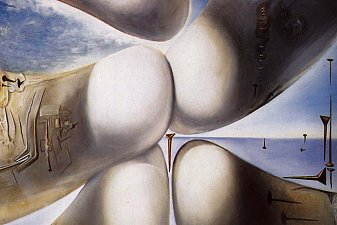 Goddess Leaning on Her Elbow - Continuum of the Four Buttocks or Five Rhinoceros Horns Making a Virg