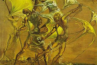 Group of Women Imitating the Gestures of a Schooner