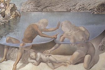 Hercules Lifts the Skin of the Sea and Stops Venus for an Instant from Waking Love