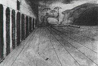 Landscape After De Chirico (unfinished)