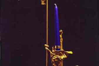 Moth and Flame. Candelstick