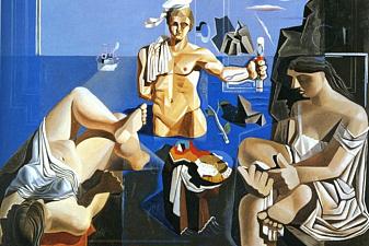 Neo-Cubist Academy (Composition with Three Figures)