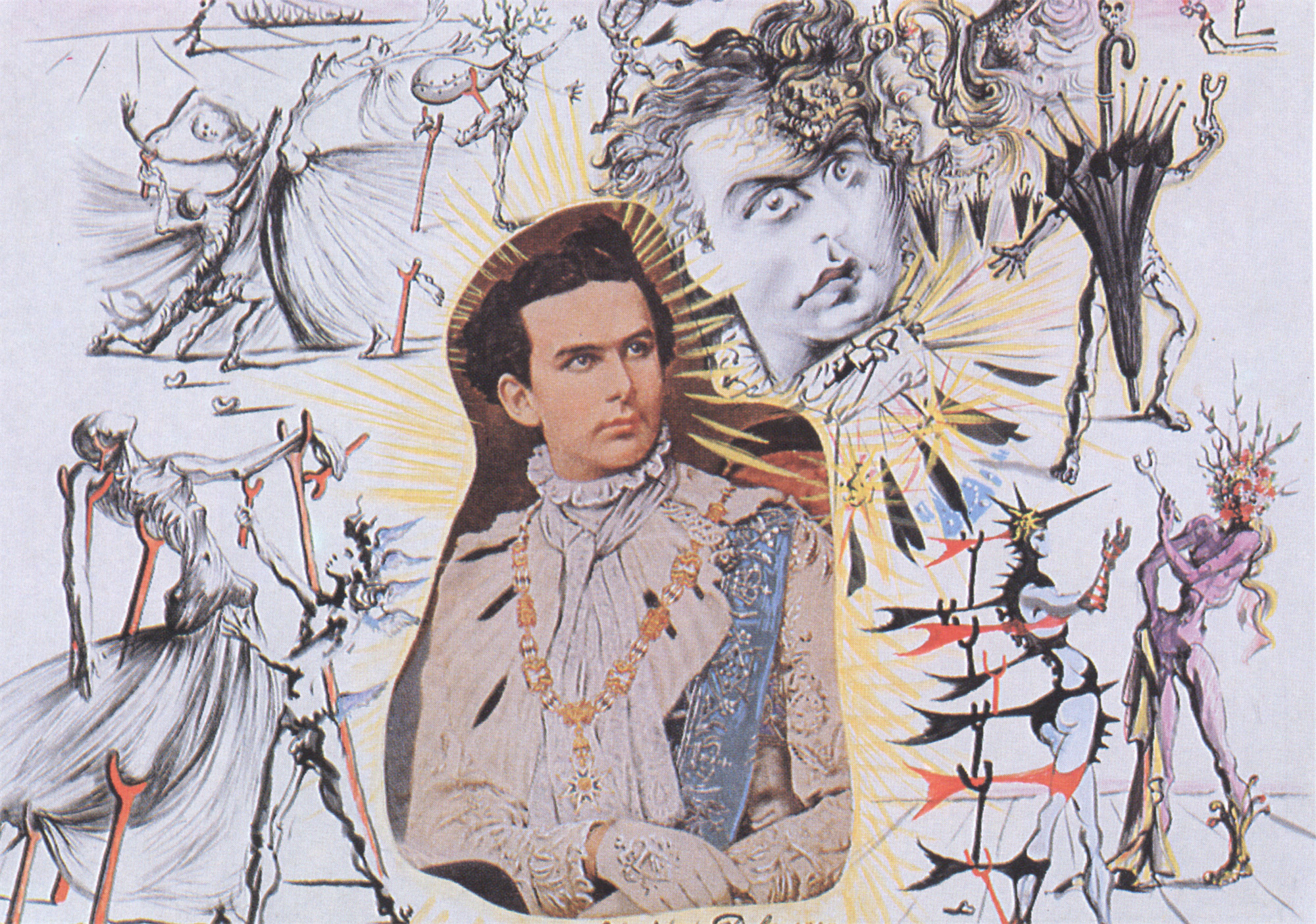 Drawing For &amp;quot;Bacchanale&amp;quot;: Ludwig II Of Bavaria 