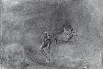 Nude and Horse with Metamorphosis (unfinished)