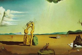 Nude in the Desert Landscape