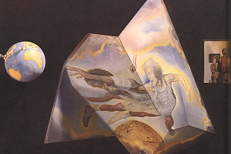 Polyhedron. Basketball Players Being Transformed into Angels (Assembling a Hologram - the Central El