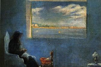 Portrait of Grandmother Ana Sewing