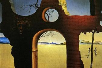 Ruin with Head of Medusa and Landscape