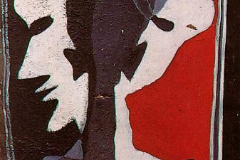 Self-Portrait Being Duplicated into Three