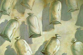 Set design for the ballet 'Los Sacos Del Molinero'