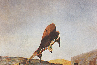 Skull with its Lyric Appendage Leaning on a Bedside Table which should have the Exact Temperature of