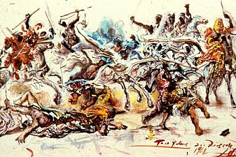 Study for 'The Battle of Tetuan'
