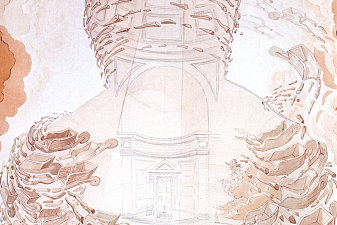 The Wheelbarrow (Pantheon Formed by Twisted Wheelbarrows)