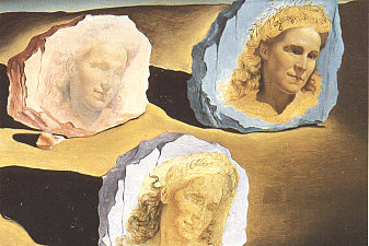 Three Apparitions of the Visage of Gala