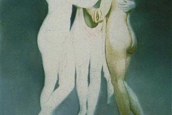 Three Graces of Canova (unfinished)