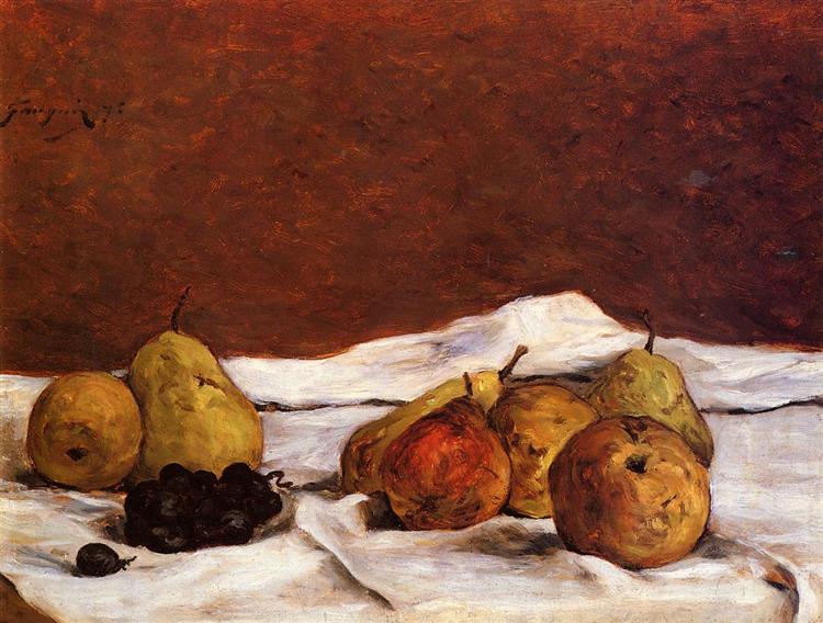 Pears and grapes 