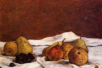 Pears and grapes