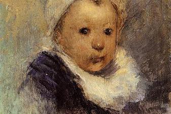 Portrait of a child (Aline Gauguin)