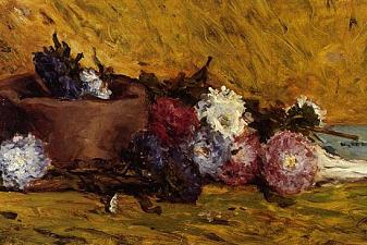 China Asters, Hat and Book