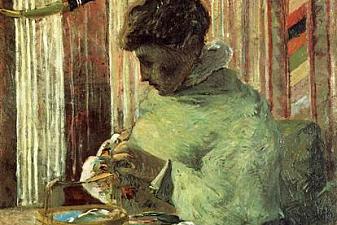 The embroiderer or Mette Gauguin