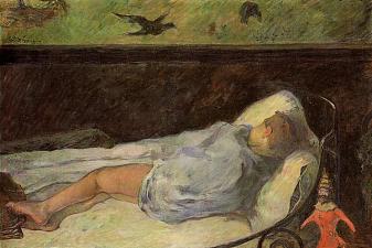 Young Girl Dreaming (Study of a Child Asleep)