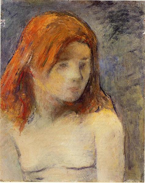 Bust of a nude girl 