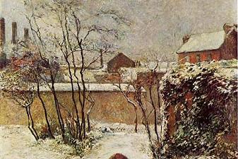 The garden in winter, rue Carcel