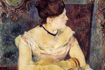 Mette Gauguin in an Evening Dress