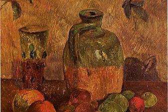 Apples, Jug, Iridescent Glass