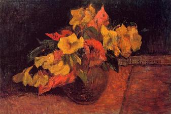 Evening primroses in the vase