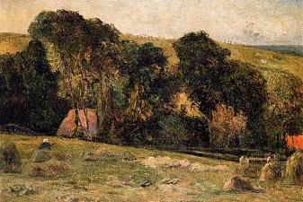 Haymaking near Dieppe